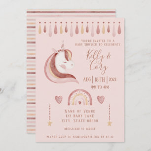 Unicorn Baby Shower Invitation