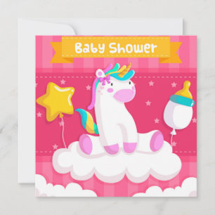 Unicorn Baby Shower Invitation