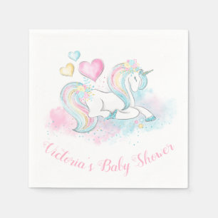 Unicorn Baby Shower Napkins