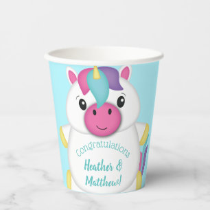 Unicorn Baby Shower Paper Cups