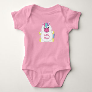 Unicorn Baby Shower Pink Bodysuit