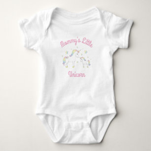 Unicorn Baby Shower Rainbow Pastel Bodysuit