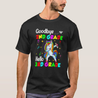 Unicorn Back To School Goodbye 2nd Grade Hello Thi T-Shirt