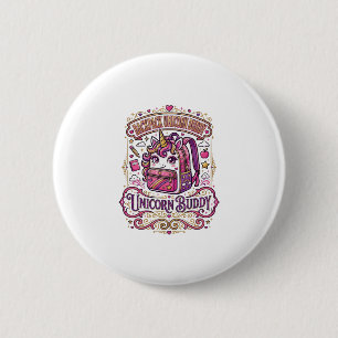 Unicorn Backpack Unicorn Buddy Stylish Merch Desig 6 Cm Round Badge