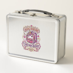 Unicorn Backpack Unicorn Buddy Stylish Merch Desig Metal Lunch Box