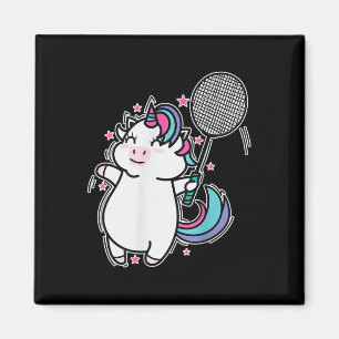 Unicorn Badminton Magnet