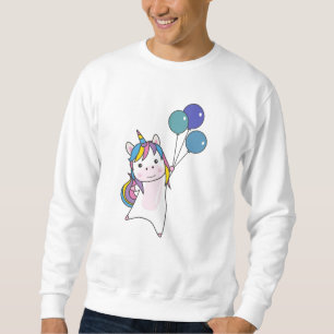Unicorn Balloons Balloons Cute Animals For Kids Sweatshirt