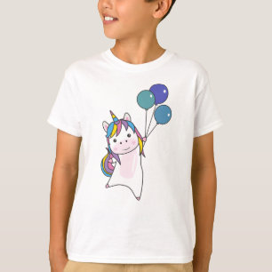 Unicorn Balloons Balloons Cute Animals For Kids T-Shirt