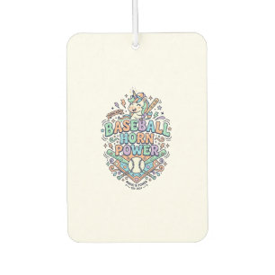 Unicorn Baseball Horn Power Kawaii Vector Design_1 Car Air Freshener