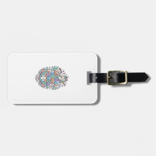 Unicorn Baseball Horn Power Kawaii Vector Design_1 Luggage Tag