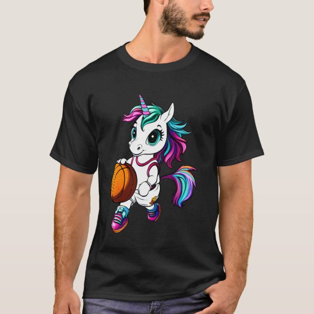 Unicorn Basketball T-Shirt (Front)