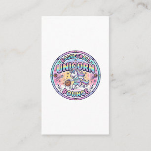 Unicorn Basketball Unicorn Bounce Funny Shirt Grap Business Card