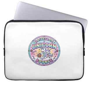 Unicorn Basketball Unicorn Bounce Funny Shirt Grap Laptop Sleeve