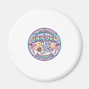 Unicorn Basketball Unicorn Bounce Funny Shirt Grap Magnet