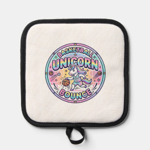 Unicorn Basketball Unicorn Bounce Funny Shirt Grap Pot Holder
