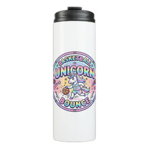 Unicorn Basketball Unicorn Bounce Funny Shirt Grap Thermal Tumbler