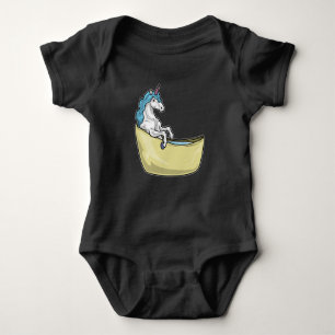 Unicorn Bathe Bathtub Baby Bodysuit