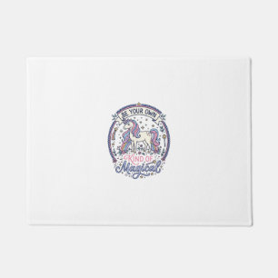 Unicorn Be Your Own Kind of Magical Playful Cute G Doormat