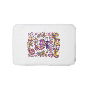Unicorn Beach Day Unicorn Babe Stylish Zazzle Desi Bath Mat
