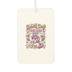 Unicorn Beach Day Unicorn Babe Stylish Zazzle Desi Car Air Freshener