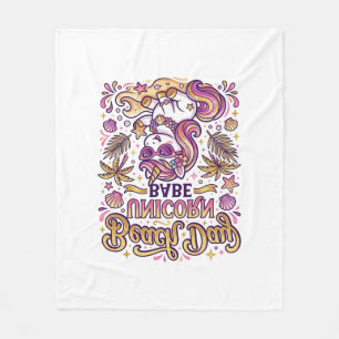 Unicorn Beach Day Unicorn Babe Stylish Zazzle Desi Fleece Blanket