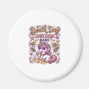 Unicorn Beach Day Unicorn Babe Stylish Zazzle Desi Magnet
