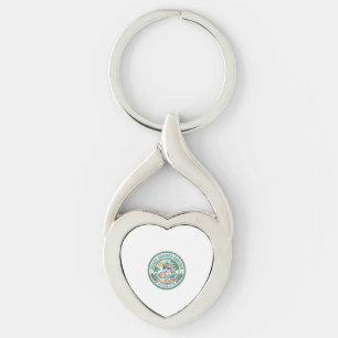 Unicorn Beach Summer Unicorn POD Ready Apparel Gra Key Ring