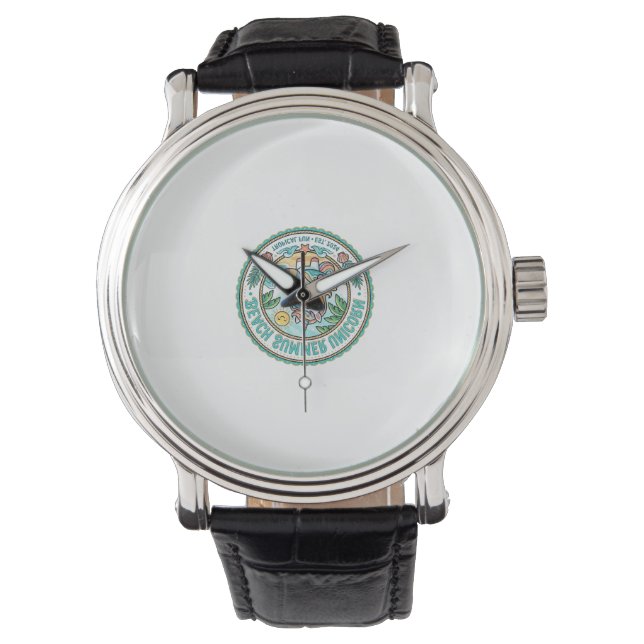 Unicorn Beach Summer Unicorn POD Ready Apparel Gra Watch (Front)