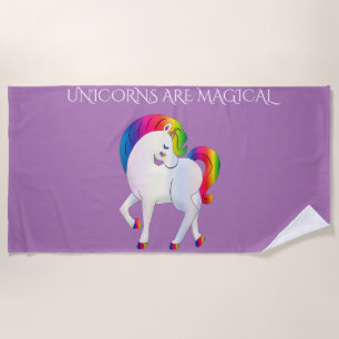 Unicorn beach towel. towel