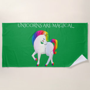 Unicorn beach towel. towel