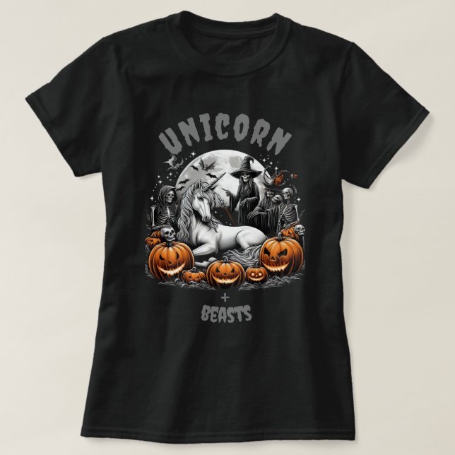 Unicorn + beasts. T-Shirt (Design Front)