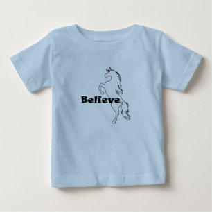 Unicorn Believe Design - Baby Fine Jersey T-Shirt