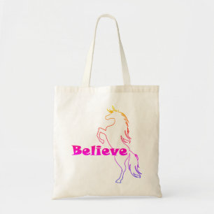 Unicorn Believe Design - Budget Tote Bag