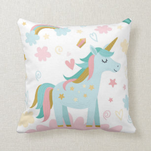 Unicorn Believe in Magic Playroom Pillow