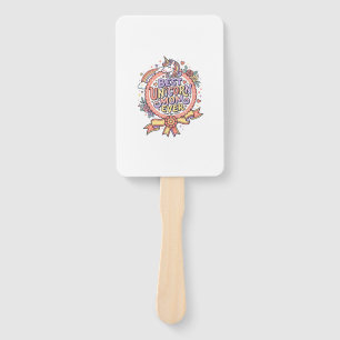 Unicorn Best Unicorn Mum Ever Whimsical Zazzle Des Hand Fan