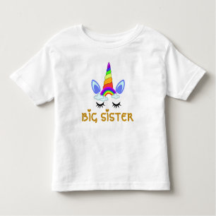 Unicorn Big Sister/ Little sister baby Toddler T-Shirt