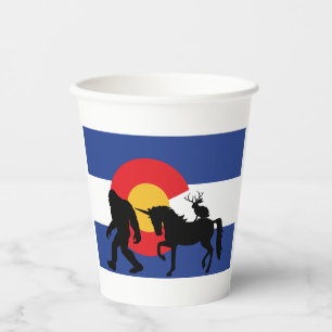 Unicorn, Bigfoot and Jackalope Paper Cups
