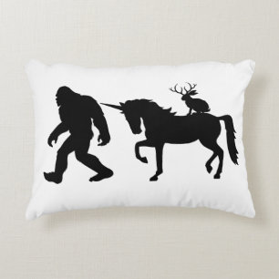 Unicorn, Bigfoot, Jackalope Decorative Cushion