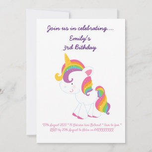 Unicorn birthday card