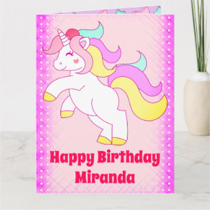 Unicorn Birthday Card