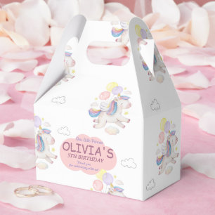 Unicorn Birthday Favor Box for Girls Party
