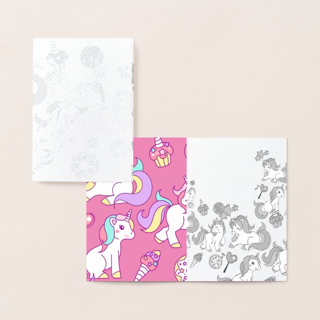 Unicorn Birthday Fun Card (Display)
