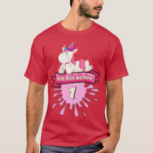 Unicorn Birthday Gift T  Kids Girl 1 T-Shirt