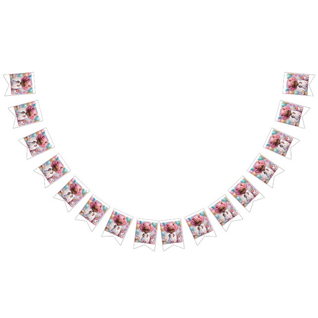 Unicorn birthday girl bunting  (All)