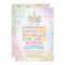 Unicorn Birthday Invitation Magical Unicorn Party