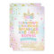 Unicorn Birthday Invitation Magical Unicorn Party