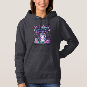 Unicorn Birthday Magic Loading Colourful Marketpla Hoodie