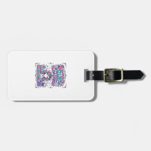 Unicorn Birthday Magic Loading Colourful Marketpla Luggage Tag