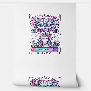 Unicorn Birthday Magic Loading Colourful Marketpla Wallpaper