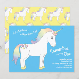 Unicorn Birthday Party Invitation